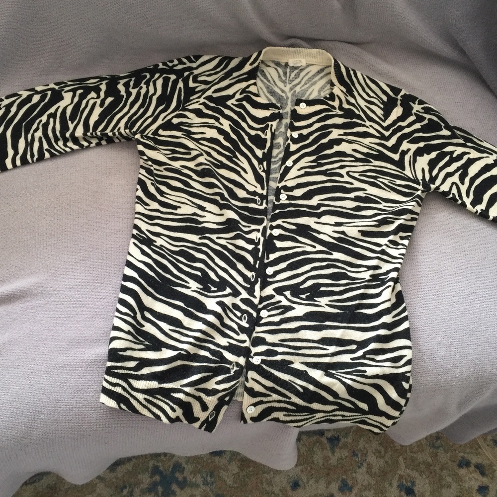Animal print cardigan